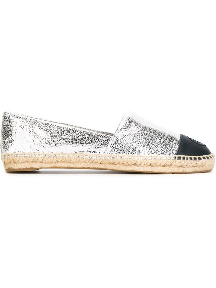 Tory Burch Contrast Toe Cap Espadrilles
