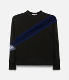 Christopher Kane Asymmetric Loop Sweatshirt, Women's, Size: Small, Black, Polyamide/spandex/elastane/viscose
