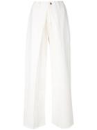 Aalto Inverted Pleat Jeans - White