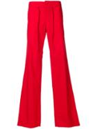 Romeo Gigli Pre-owned Loose Fit Drawstring Trousers - Red