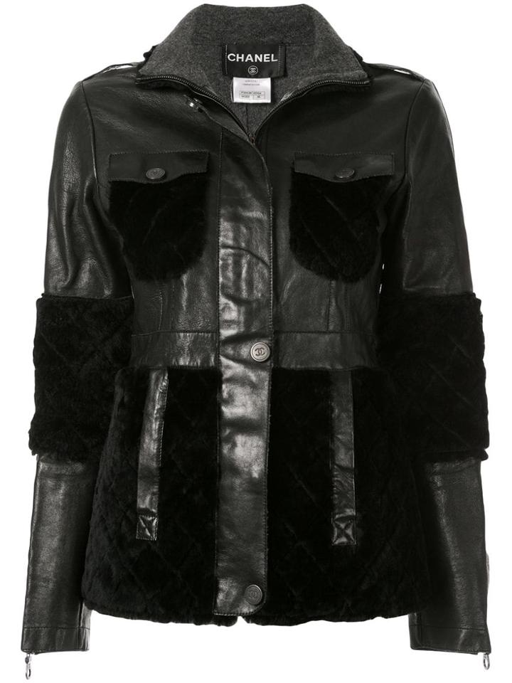 Chanel Pre-owned Patchwork Long Sleeve Jacket - Black