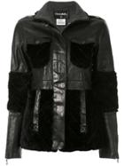 Chanel Pre-owned Patchwork Long Sleeve Jacket - Black