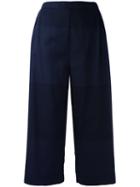 Stephan Schneider Cropped Pants, Women's, Size: 3, Blue, Cotton