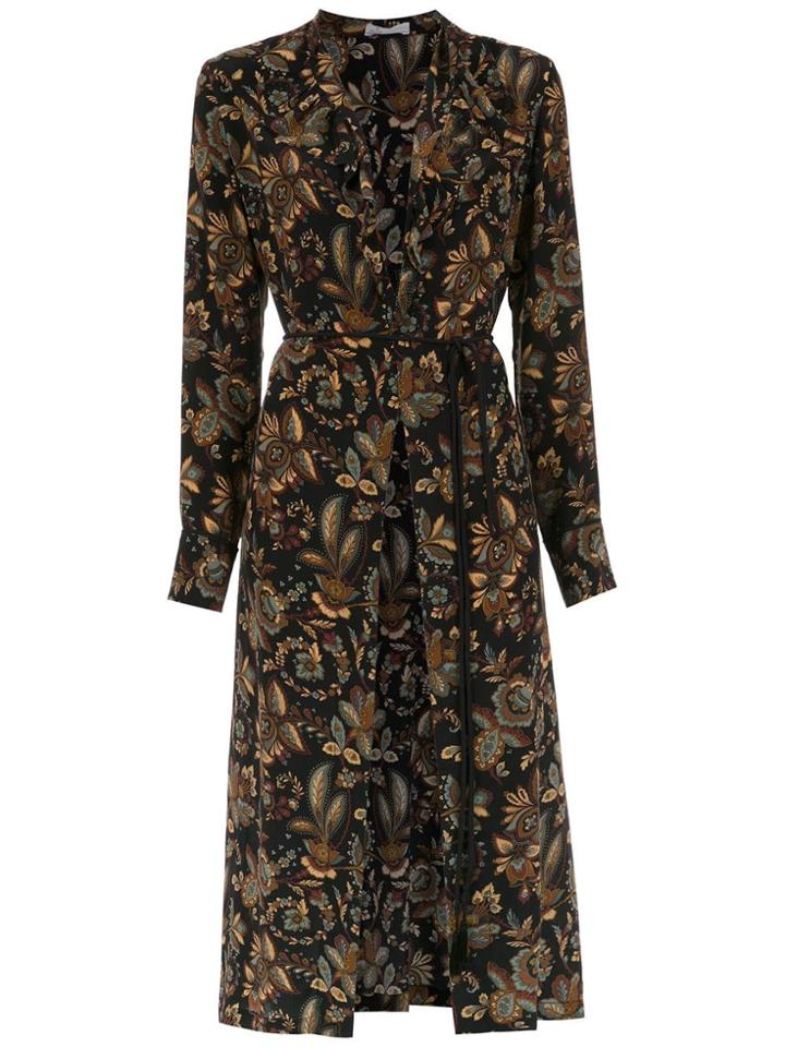 Nk Long Silk Robe - Multicolour