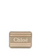 Chloé Logo Card Holder - Grey