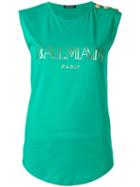 Balmain Logo T-shirt, Women's, Size: 36, Cotton