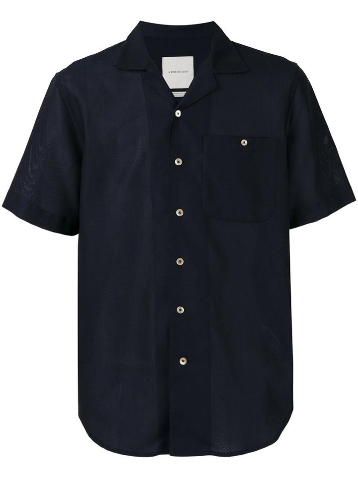 A Kind Of Guise - Woven Shirt - Men - Cotton - S, Blue, Cotton