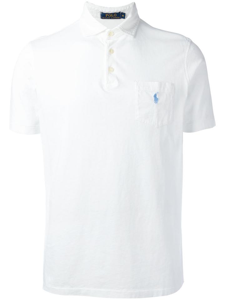 Polo Ralph Lauren Classic Polo Top, Men's, Size: Large, White, Cotton
