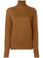Theory Cashmere Turtleneck Sweater - Brown