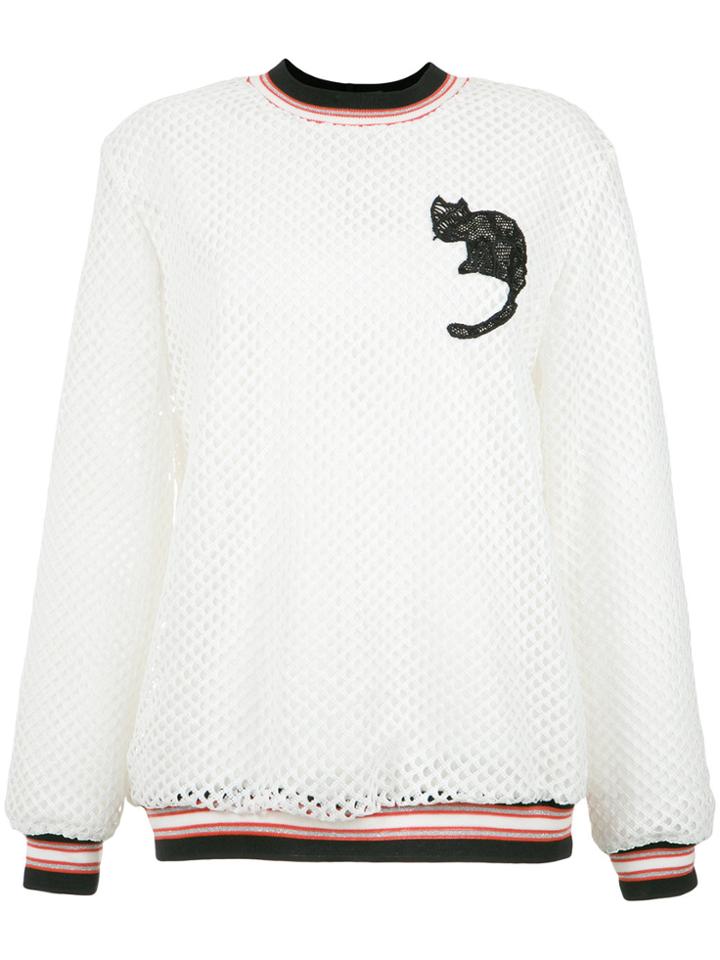 Martha Medeiros Long Sleeves Lace Blouse - White