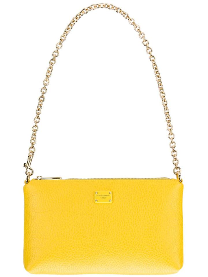 Dolce & Gabbana Small Yellow Zip Pouch - Yellow & Orange