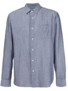 Rag & Bone Striped Shirt, Men's, Size: L, Blue, Cotton