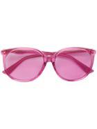 Gucci Eyewear Oversized Rounded Sunglasses - Pink & Purple