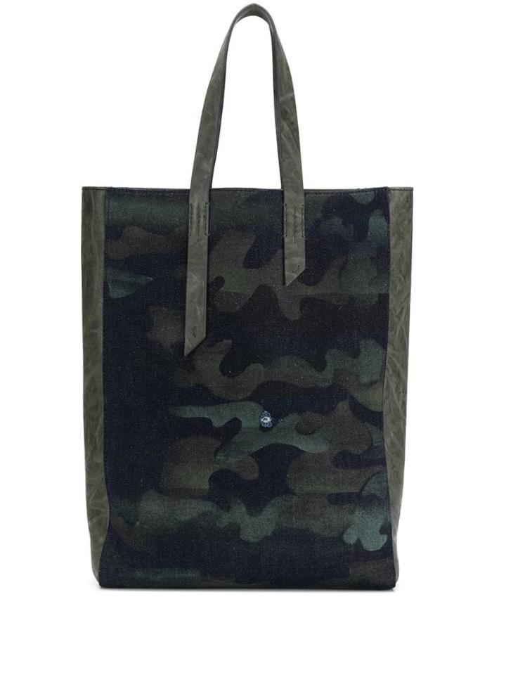 Mr & Mrs Italy Camouflage-print Tote - Blue