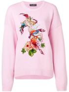 Dolce & Gabbana Embroidered Angel Jumper - Pink