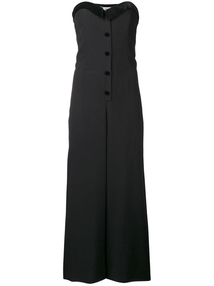 Jean Louis Scherrer Pre-owned 1970's Strapless Jumpsuit - Black