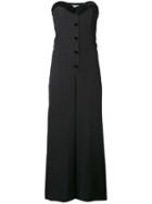 Jean Louis Scherrer Pre-owned 1970's Strapless Jumpsuit - Black