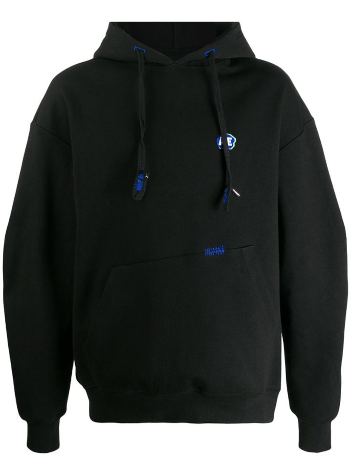 Ader Error Logo Patch Hoodie - Black