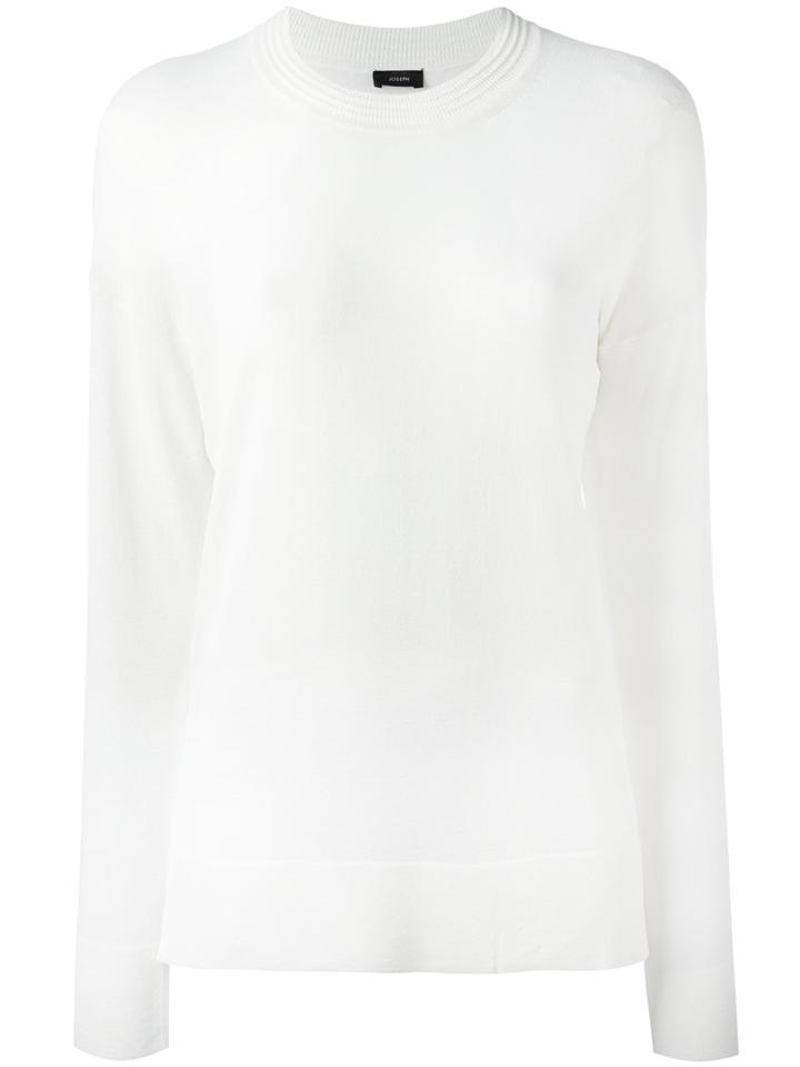 Joseph - Knitted Top - Women - Viscose/spandex/elastane - L, White, Viscose/spandex/elastane