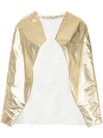Pose Arazzi Oversized Jacket - Gold
