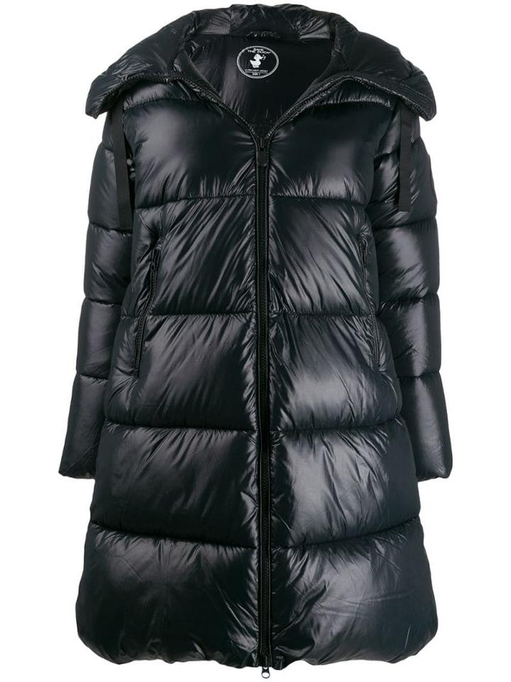Save The Duck Hooded Padded Coat - Black