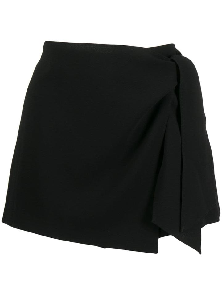 Alice+olivia Wrap Front Shorts - Black