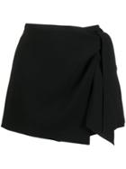 Alice+olivia Wrap Front Shorts - Black