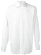 Canali Classic Shirt, Men's, Size: 45, White, Cotton
