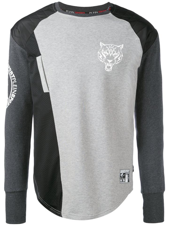 Plein Sport - Raglan Sweatshirt - Men - Cotton/polyester - M, Grey