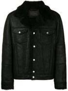 Diesel Black Gold Shearling Leather Jacket
