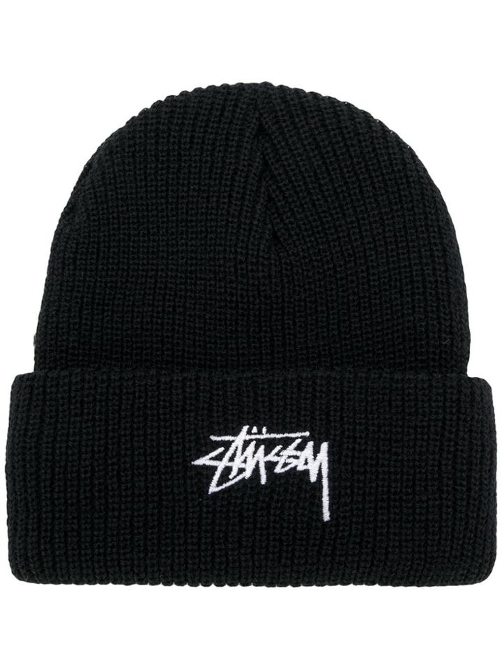 Stussy Contrast Logo Beanie - Black