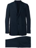 Ermenegildo Zegna Notched Lapel Two-piece Suit, Men's, Size: 52, Blue, Wool/mohair/cupro