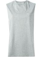 T By Alexander Wang Crew Neck Vest, Women's, Size: Medium, Grey, Cotton