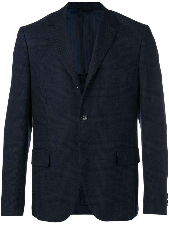 Mp Massimo Piombo Checked Blazer - Blue
