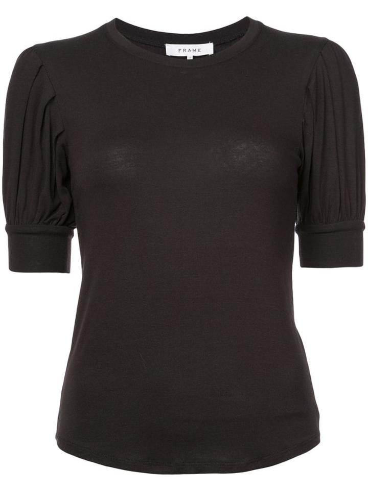 Frame Denim Round Neck T-shirt - Black