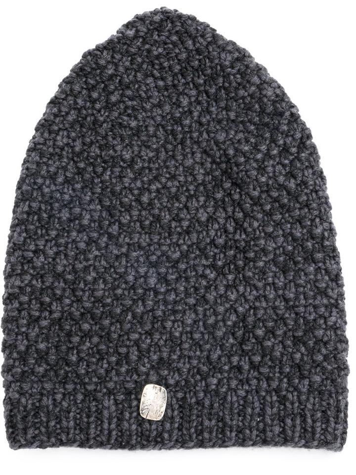 Werkstatt:münchen - Cashmere Knitted Beanie - Unisex - Cashmere/sterling Silver - One Size, Grey, Cashmere/sterling Silver