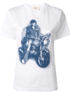 Ports 1961 Bike Print T-shirt - White