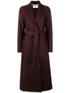Harris Wharf London Long Wrap Coat - Red