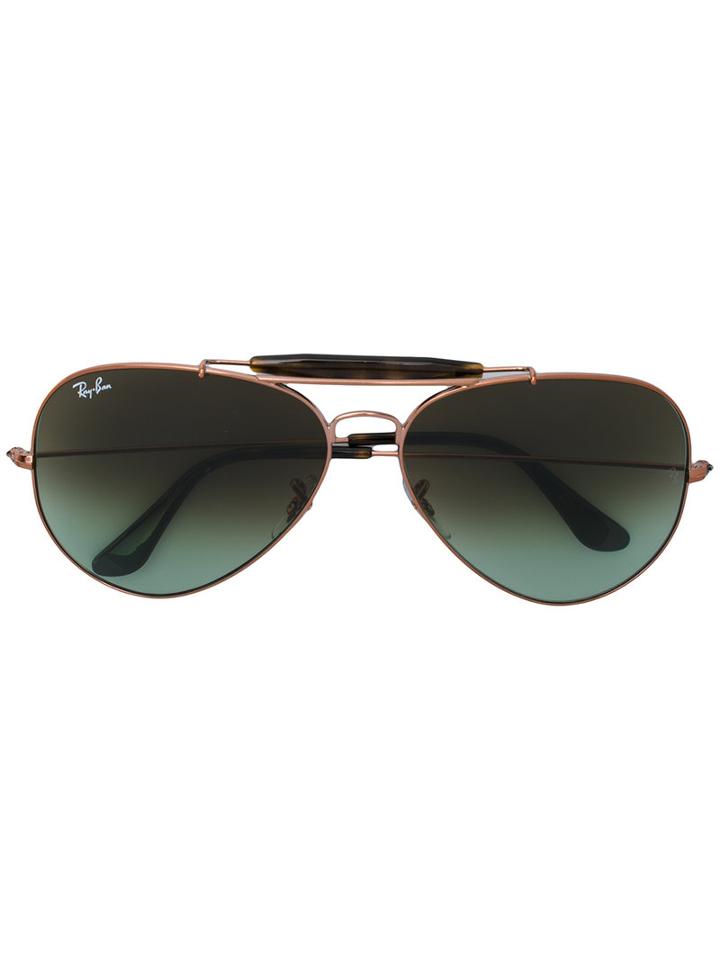 Ray-ban - Outdoorsman Ii Sunglasses - Men - Metal - 62, Grey, Metal
