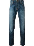 Nudie Jeans Co Grim Tim Jeans, Men's, Size: 36/32, Blue, Cotton/spandex/elastane