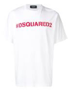 Dsquared2 Hashtag Print T-shirt - White