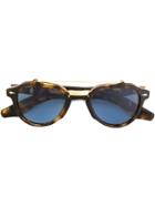 Jacques Marie Mage 'cherokee' Sunglasses - Brown