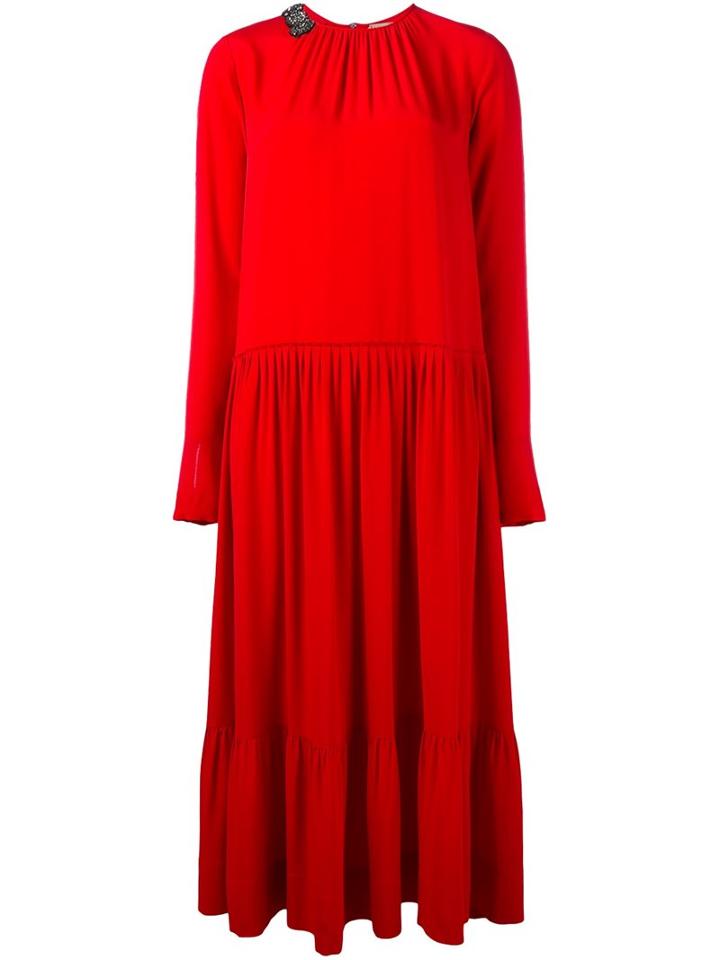 No21 Embellished Neck Maxi Dress