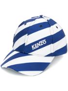 Kenzo Hyper Striped Baseball Hat - Blue