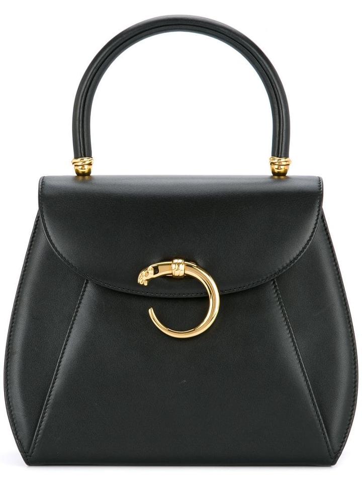 Cartier Pre-owned Panther Plaque Tote Bag - Black