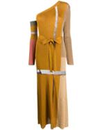 Missoni Knitted One-shoulder Dress - Yellow