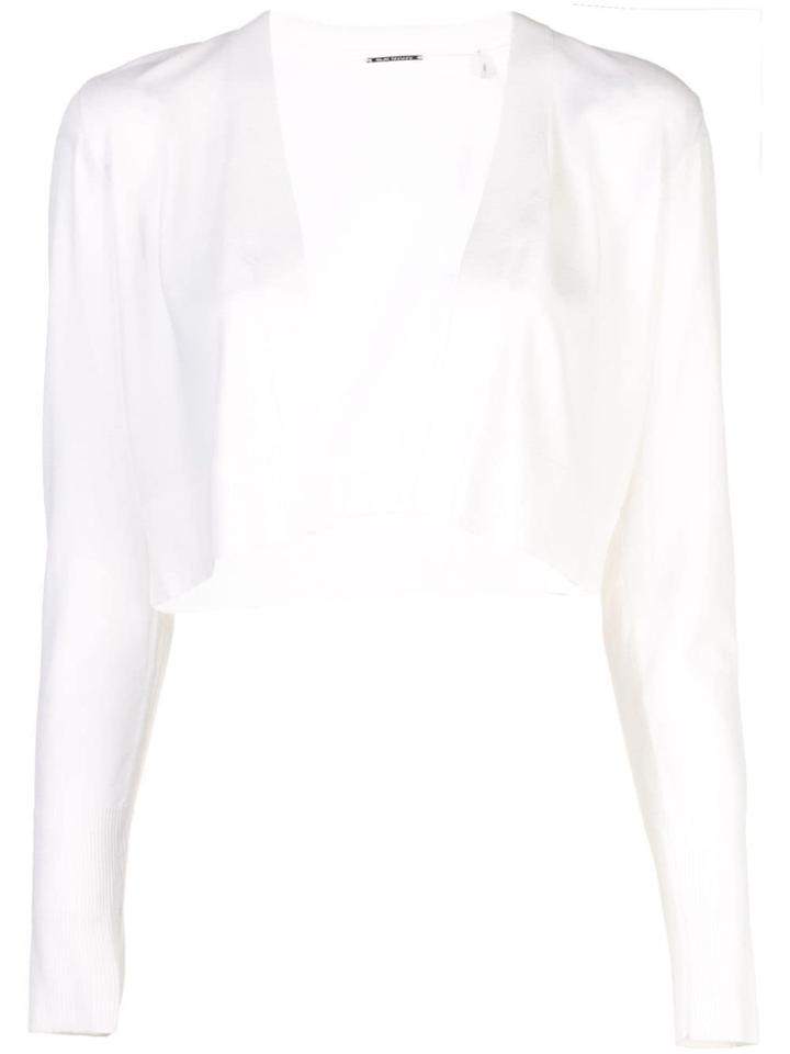 Elie Tahari Cropped Cardigan - White
