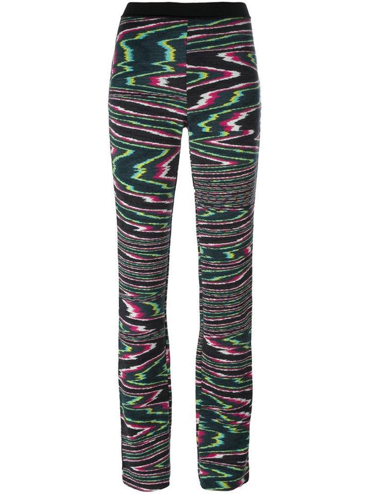 Missoni Elastic Waistband Flared Trousers, Women's, Size: 42, Polyester/wool