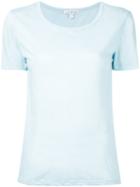 James Perse - Round Neck T-shirt - Women - Cotton - 2, Blue, Cotton