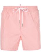 Dsquared2 Branded Swim Shorts - Pink & Purple